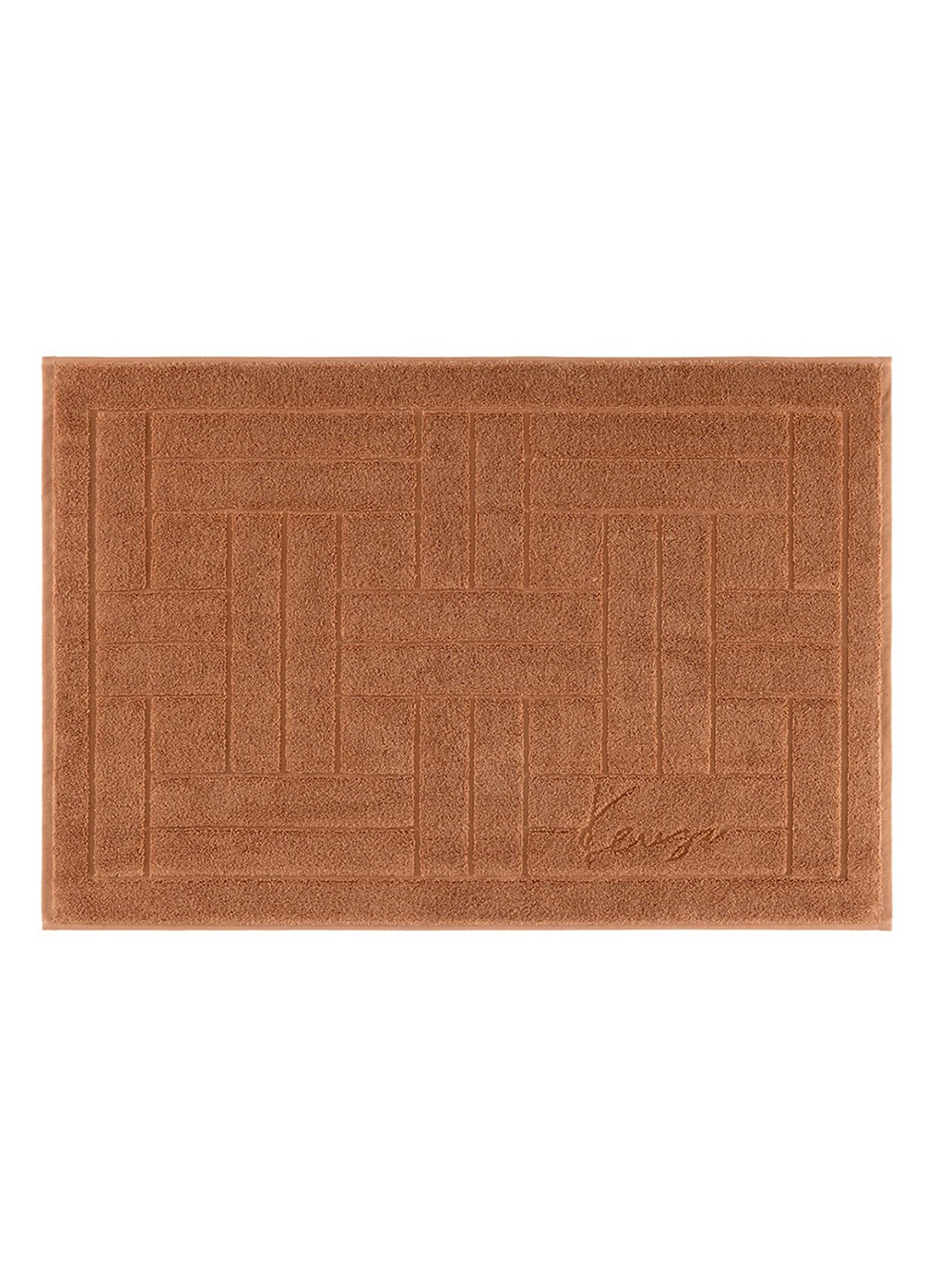 KENZO Weave badmat 55 x 80 cm - voorkant 2 camel