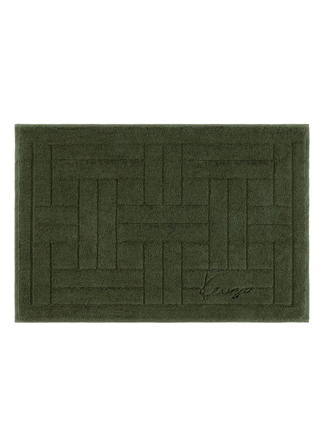 KENZO Weave badmat 55 x 80 cm - voorkant khaki