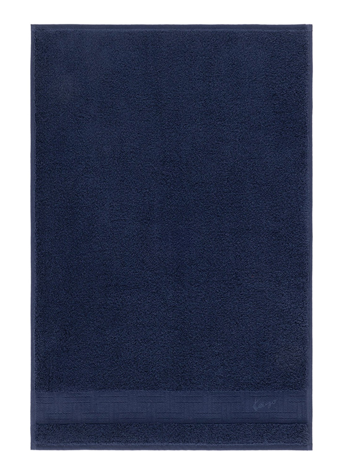 KENZO Weave gastendoek - 45 x 70 cm - voorkant 2 donkerblauw