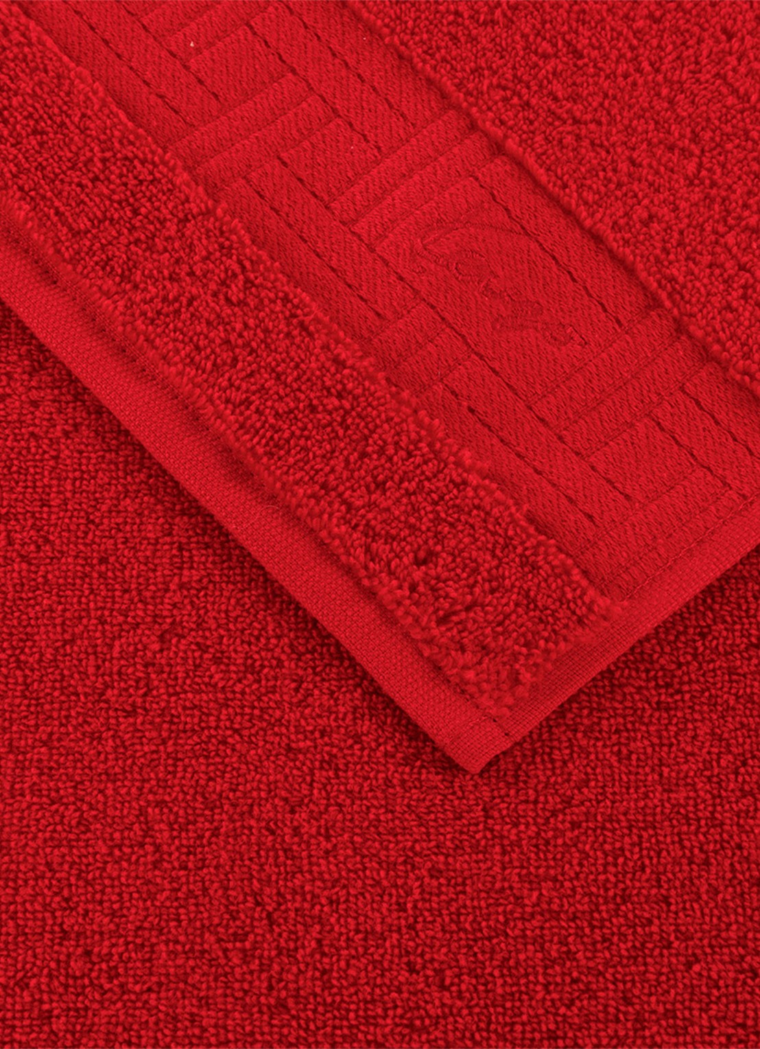 KENZO Weave gastendoek - 45 x 70 cm - voorkant 3 rood