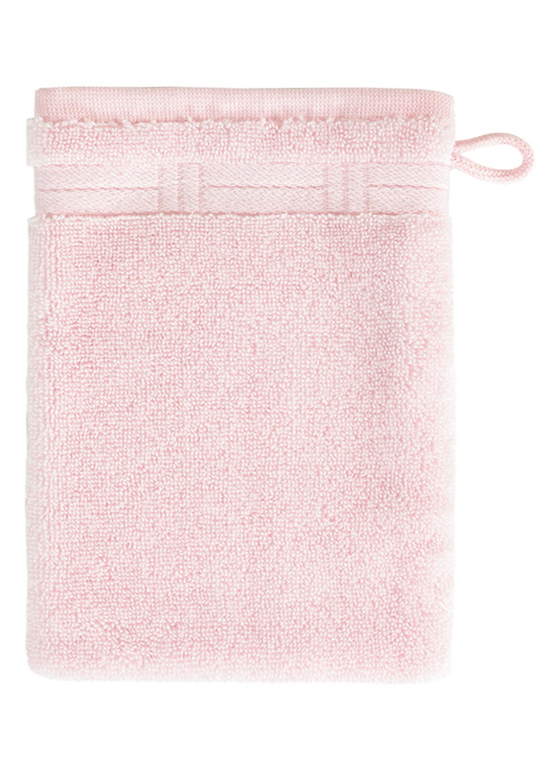 KENZO Weave washand - 16 x 22 cm - voorkant lichtroze