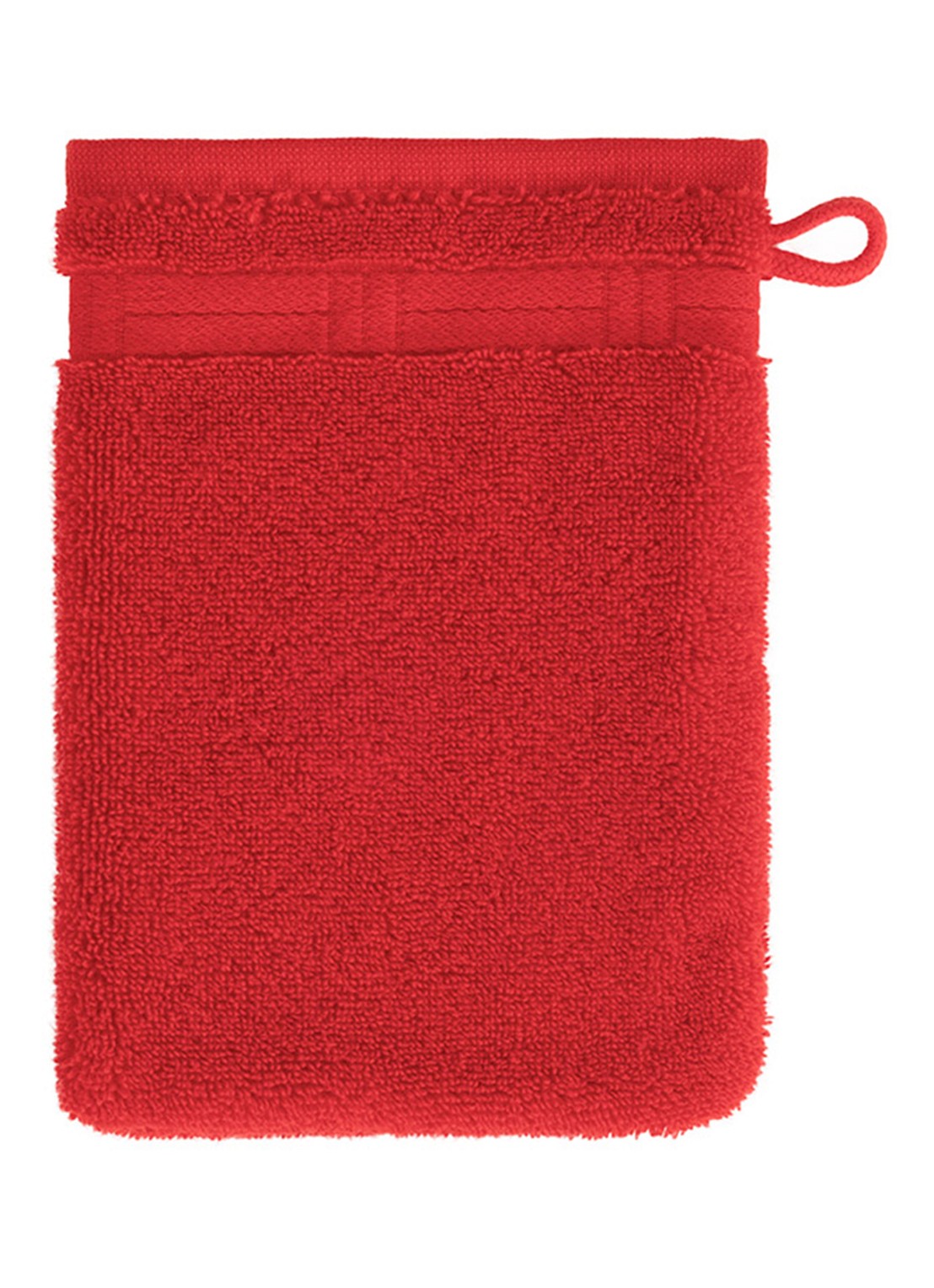 KENZO Weave washand - 16 x 22 cm - voorkant rood