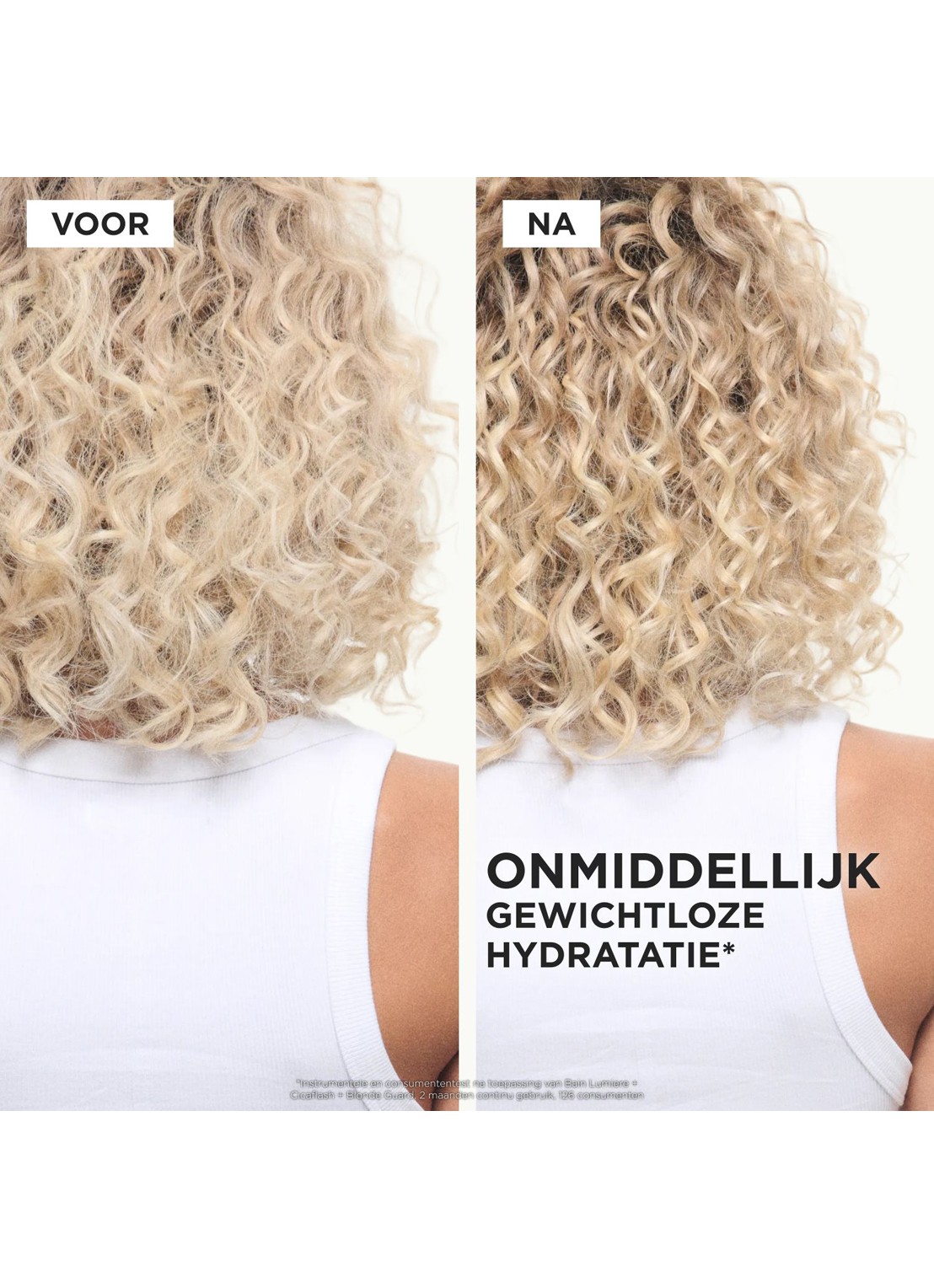Kérastase Blond Absolu Bain Lumière - shampoo navulling - achterkant beige