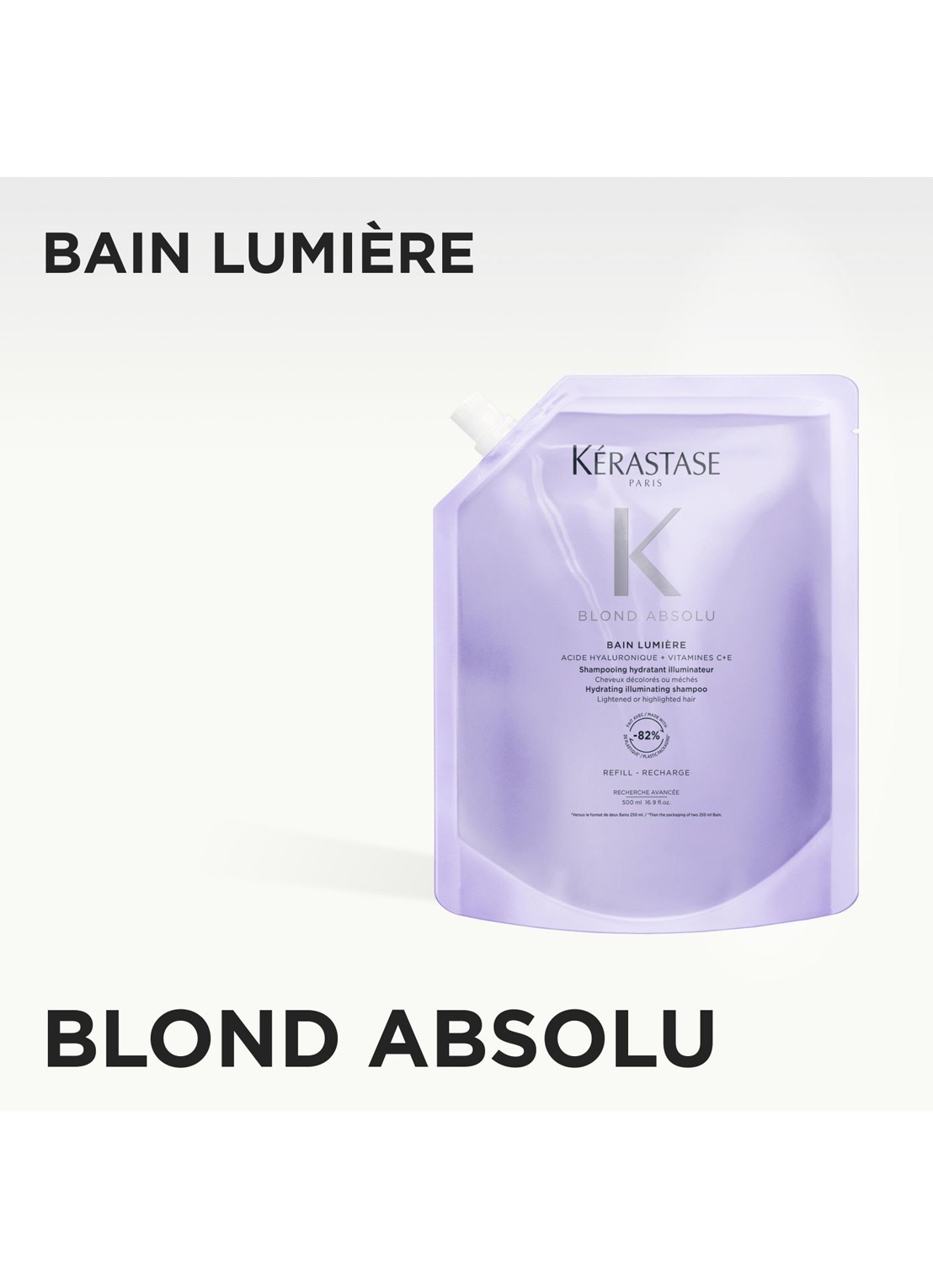 Kérastase Blond Absolu Bain Lumière - shampoo navulling - voorkant 2 beige