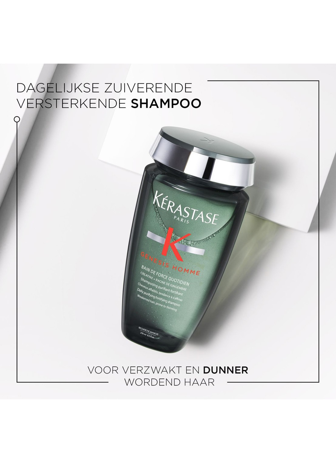 Kérastase Genesis Homme Bain de Force Quotidien - shampoo - voorkant 3 beige