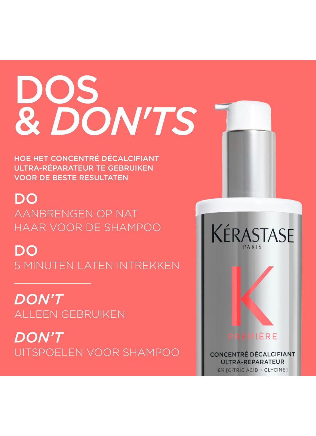 Kérastase Première Concentré Décalcifiant Ultra-Réparateur - pré-shampoo - achterkant undefined