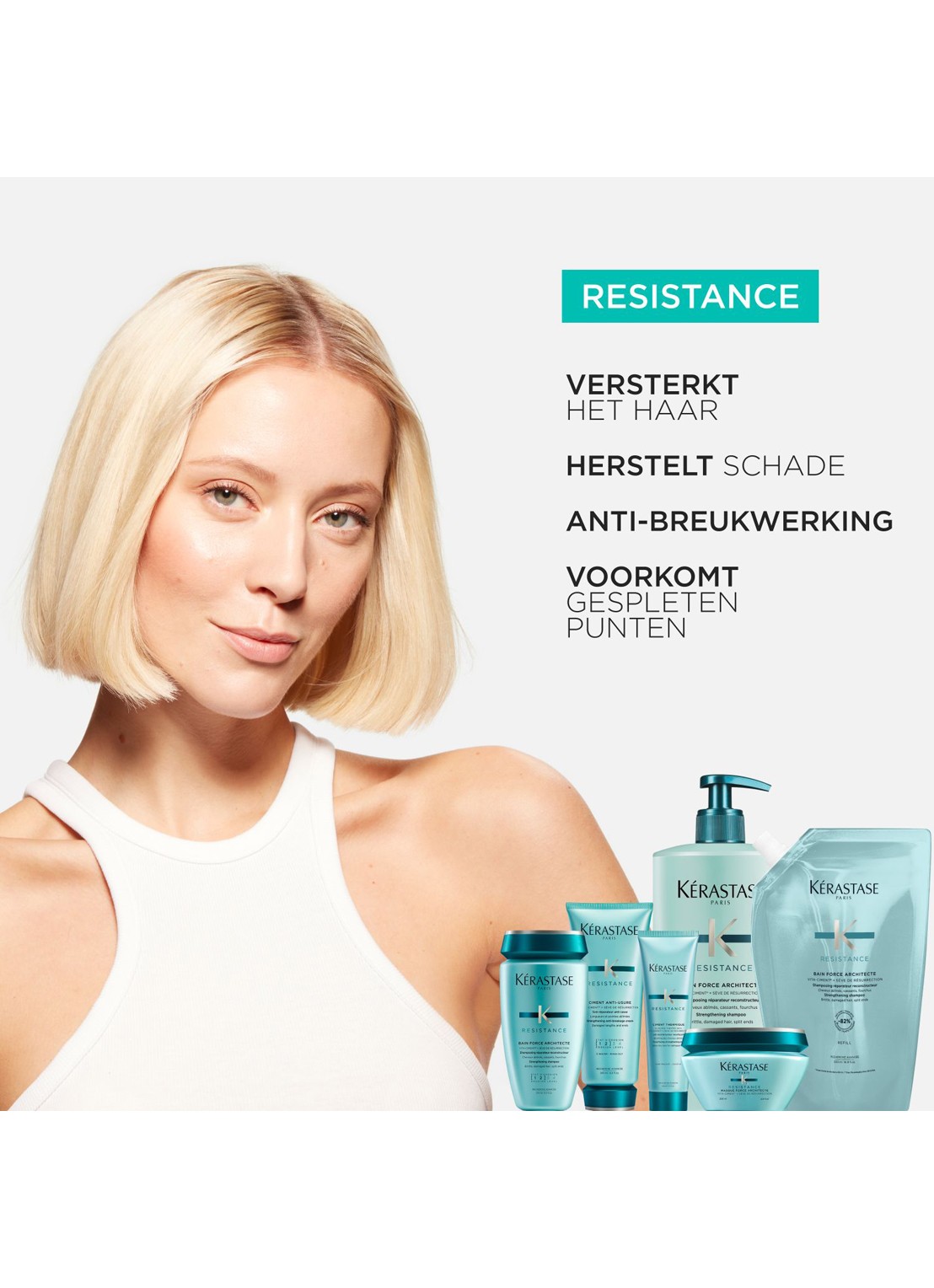 Kérastase Résistance Bain Force Architecte - shampoo - voorkant 2 undefined