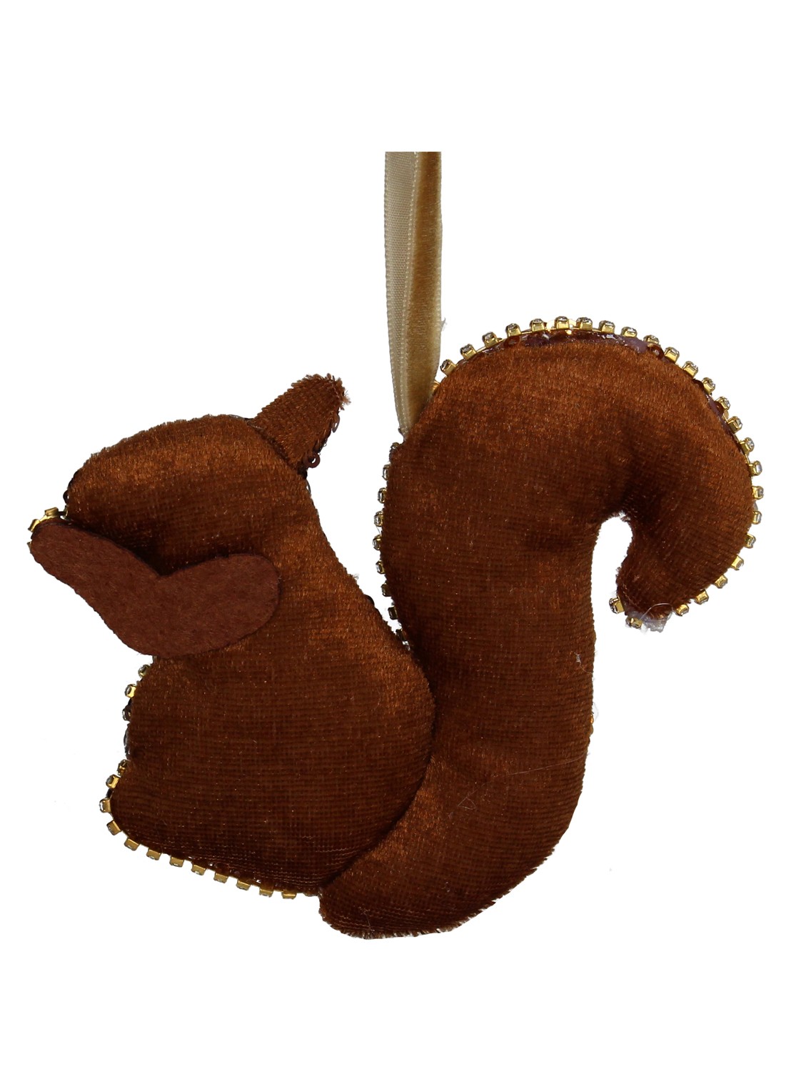 Kersten Eekhoorn kersthanger 12,7 cm - achterkant 3 bruin