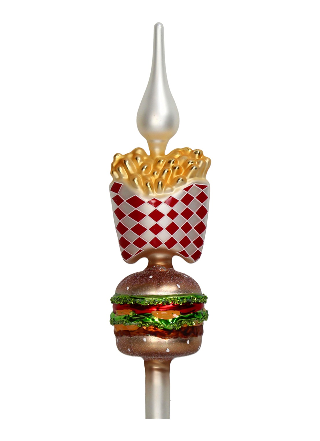 Kersten Fastfood piek 33 cm - achterkant rood