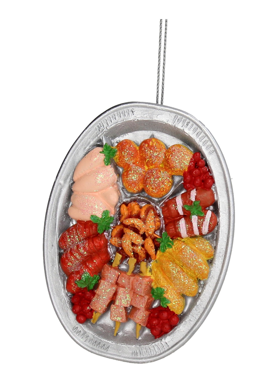 Kersten Gourmet kersthanger 9,5 cm - voorkant 2 rood