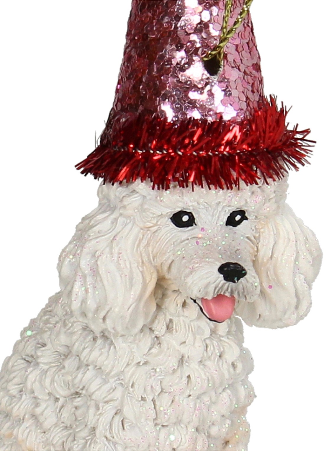 Kersten Labradoodle kersthanger 12,7 cm - detail 3 wit