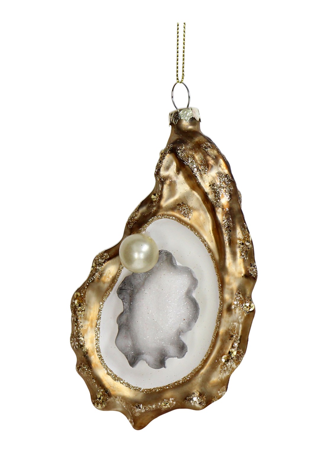 Kersten Oester kersthanger 14 cm - voorkant goud