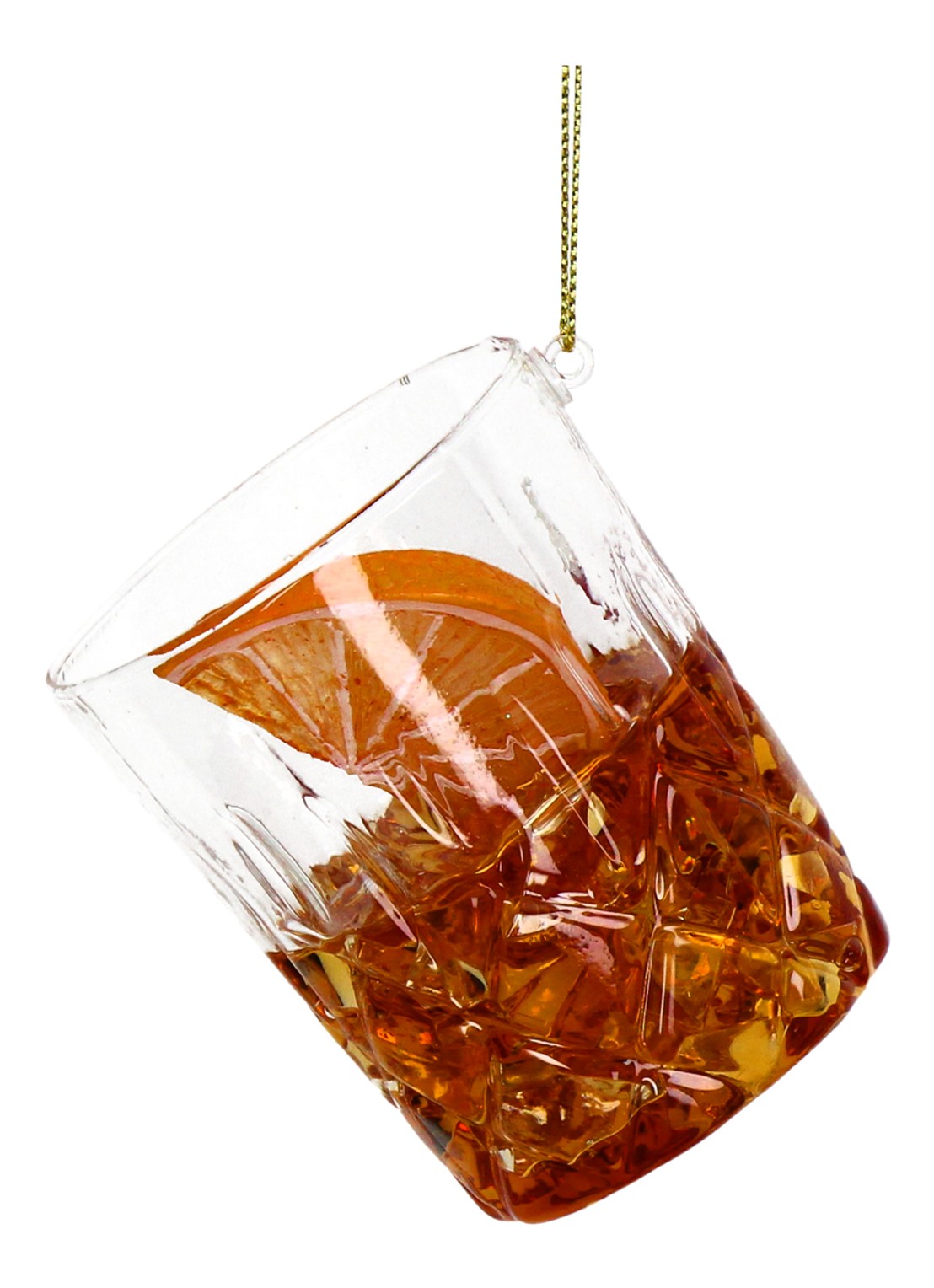 Kersten Old Fashioned kersthanger 7,5 cm - voorkant bruin