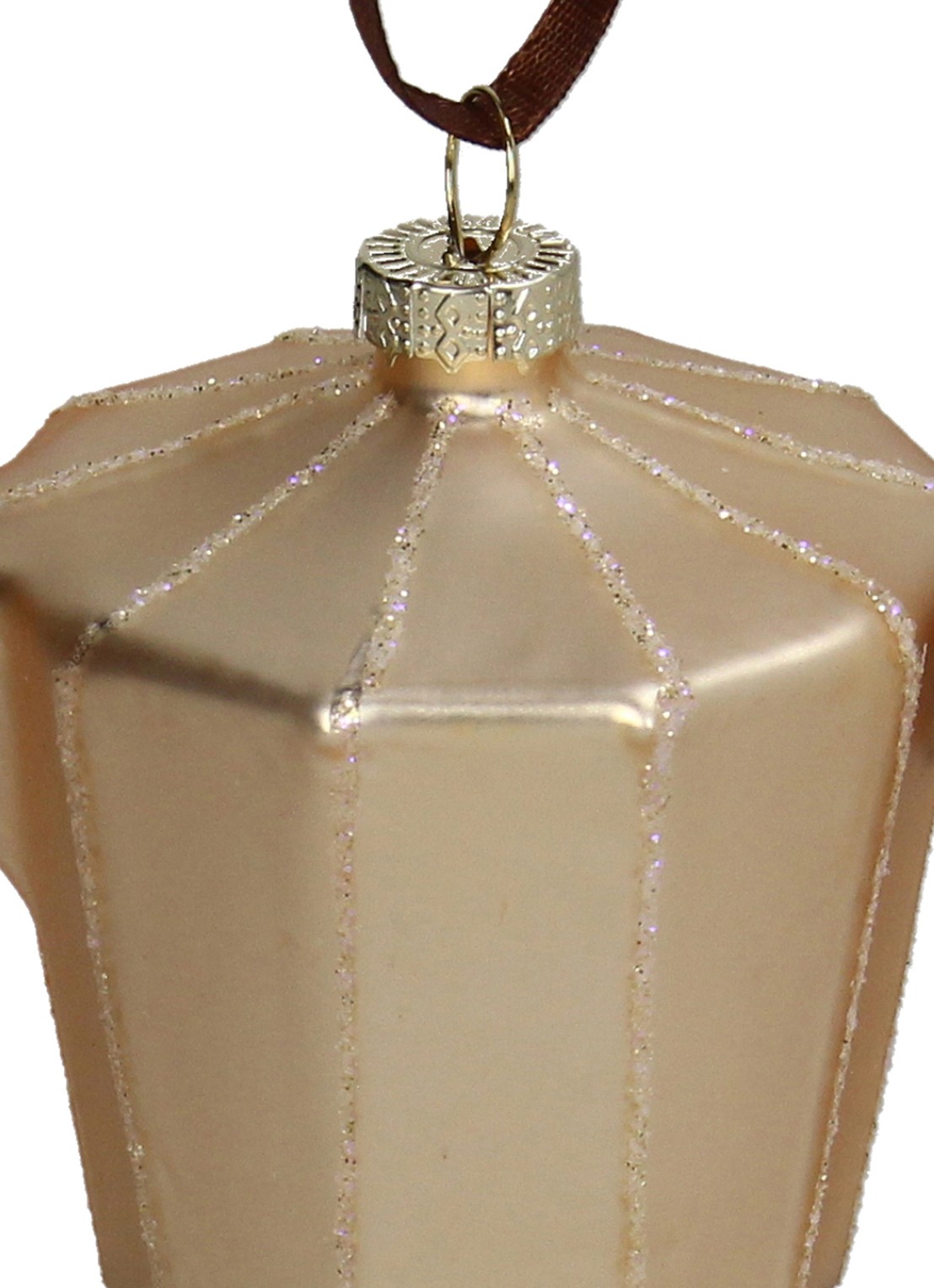 Kersten Perculator kersthanger 10,8 cm - detail creme