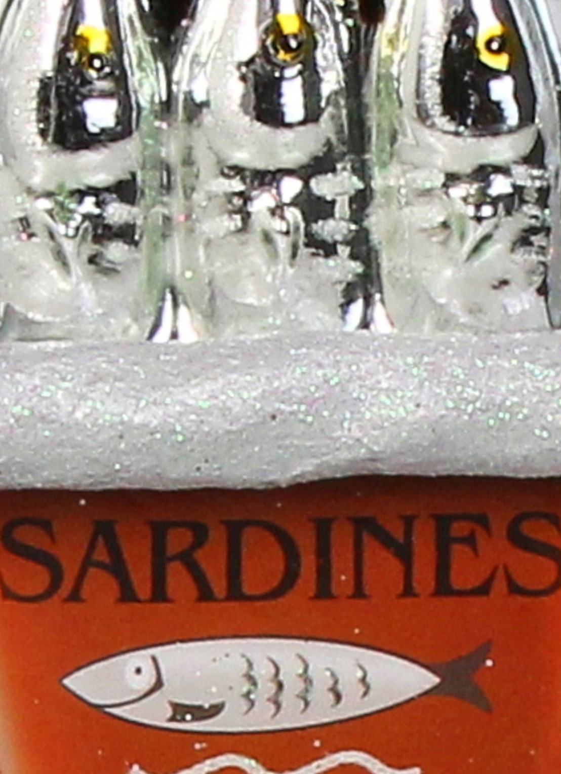 Kersten Sardine kersthanger 12 cm - detail 3 zilver