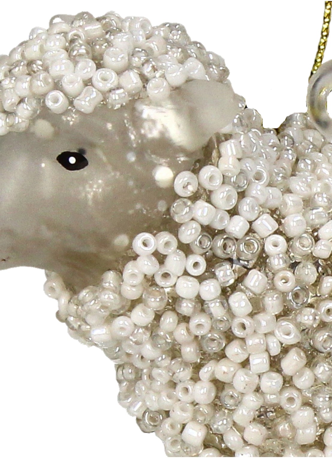 Kersten Schaap kersthanger 10,5 cm - detail 2 wit