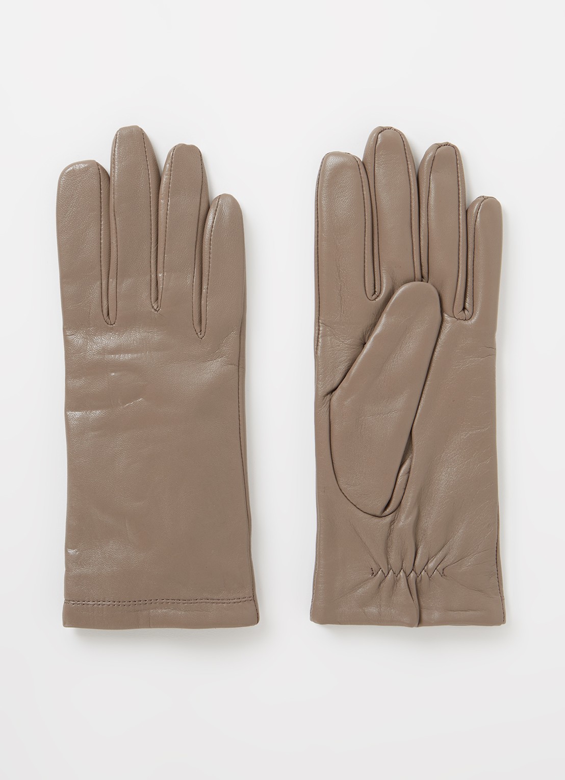 Kessler Chelsea Touch handschoenen van leer - voorkant taupe