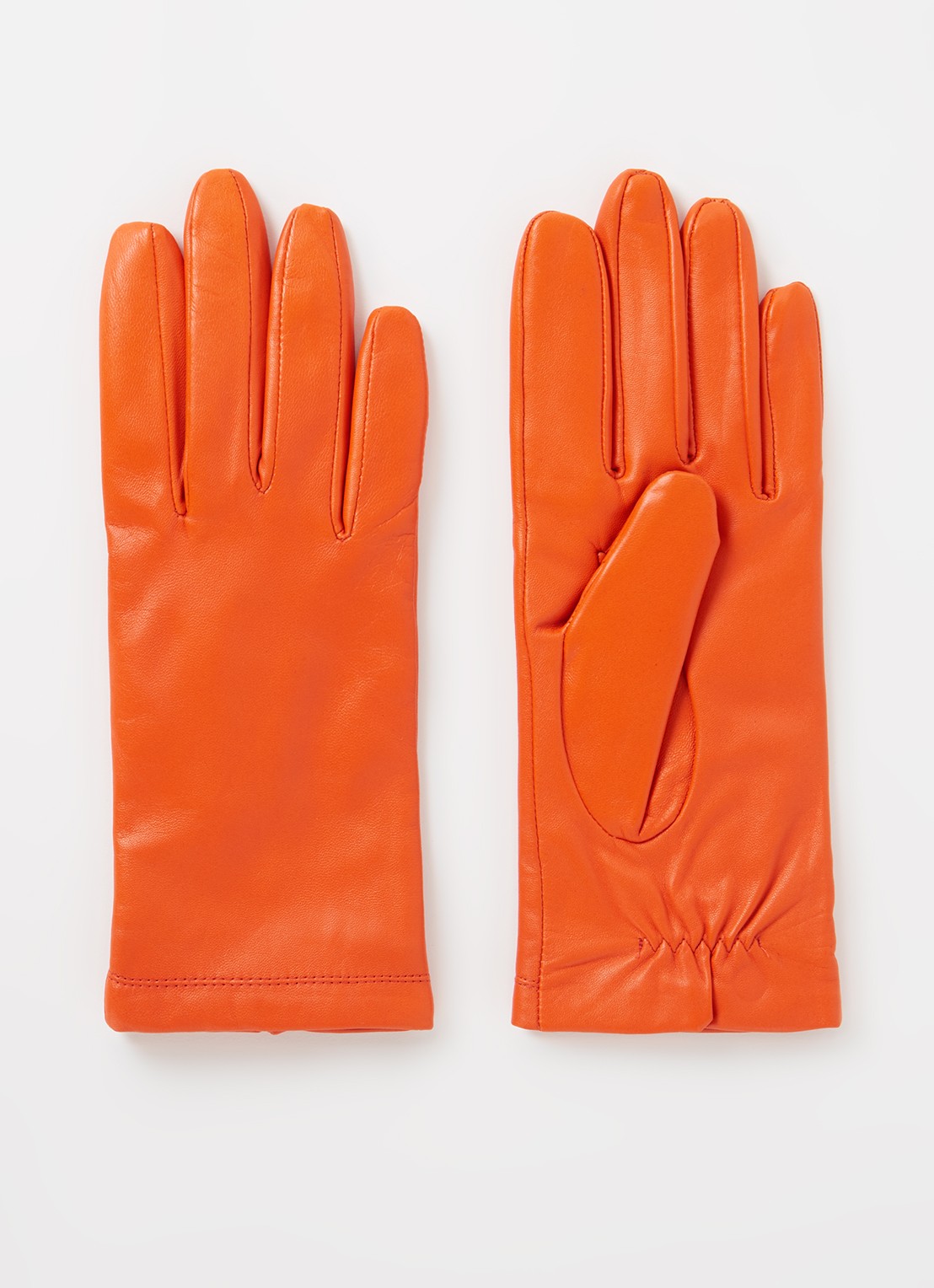 Kessler Chelsea Touch handschoenen van leer - voorkant donkeroranje