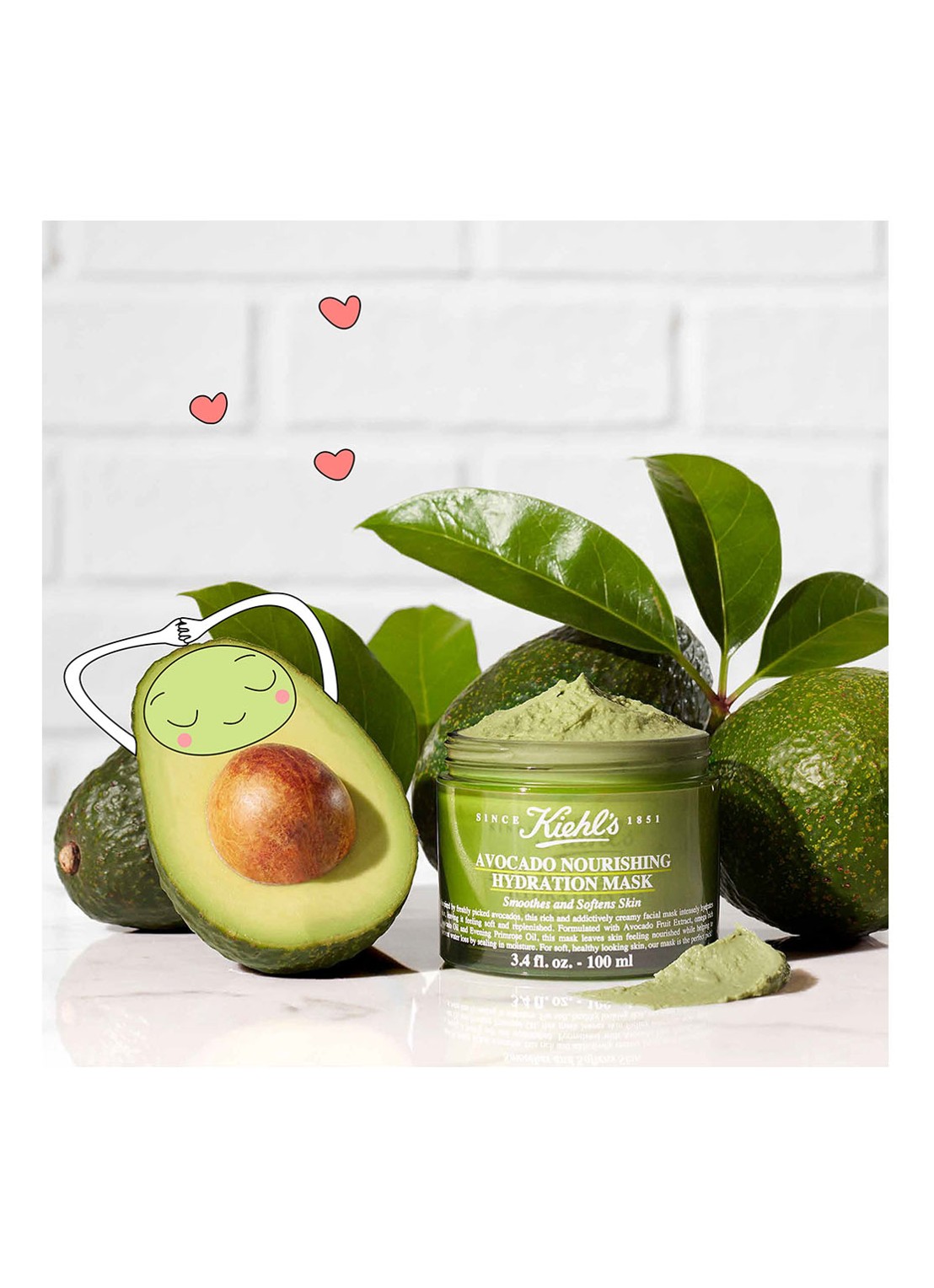 Kiehl's Avocado Nourishing Hydration Mask - Limited Edition gezichtsmasker - voorkant 2 undefined