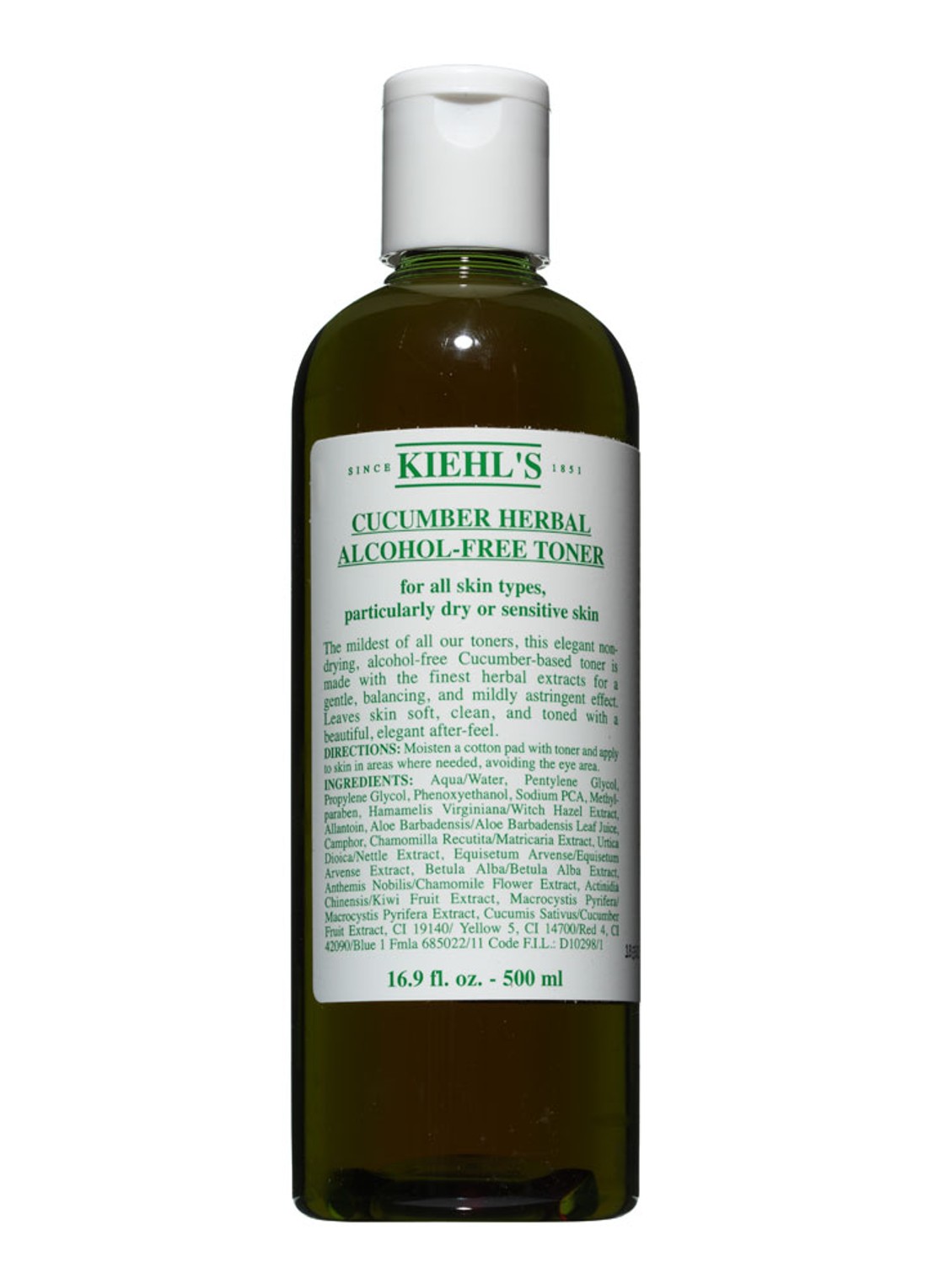 Kiehl's Cucumber Herbal Alcohol-Free Toner - tonic - voorkant undefined