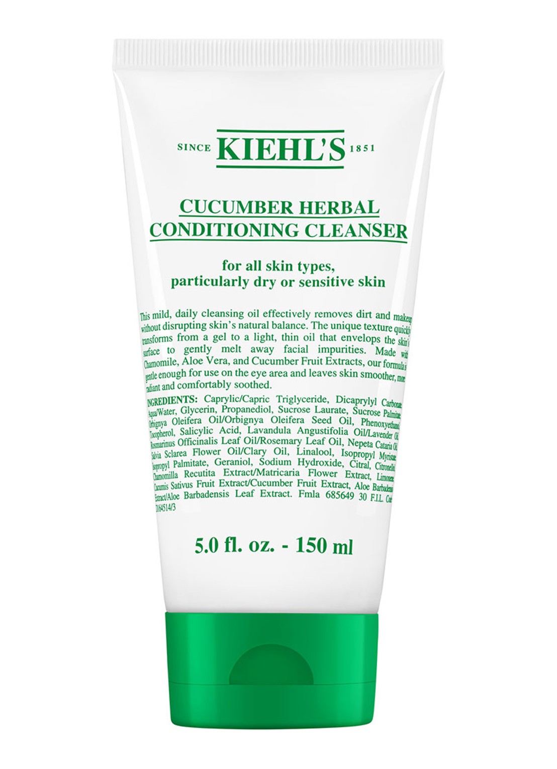 Kiehl's Cucumber Herbal Conditioning Cleanser - facewash - voorkant undefined