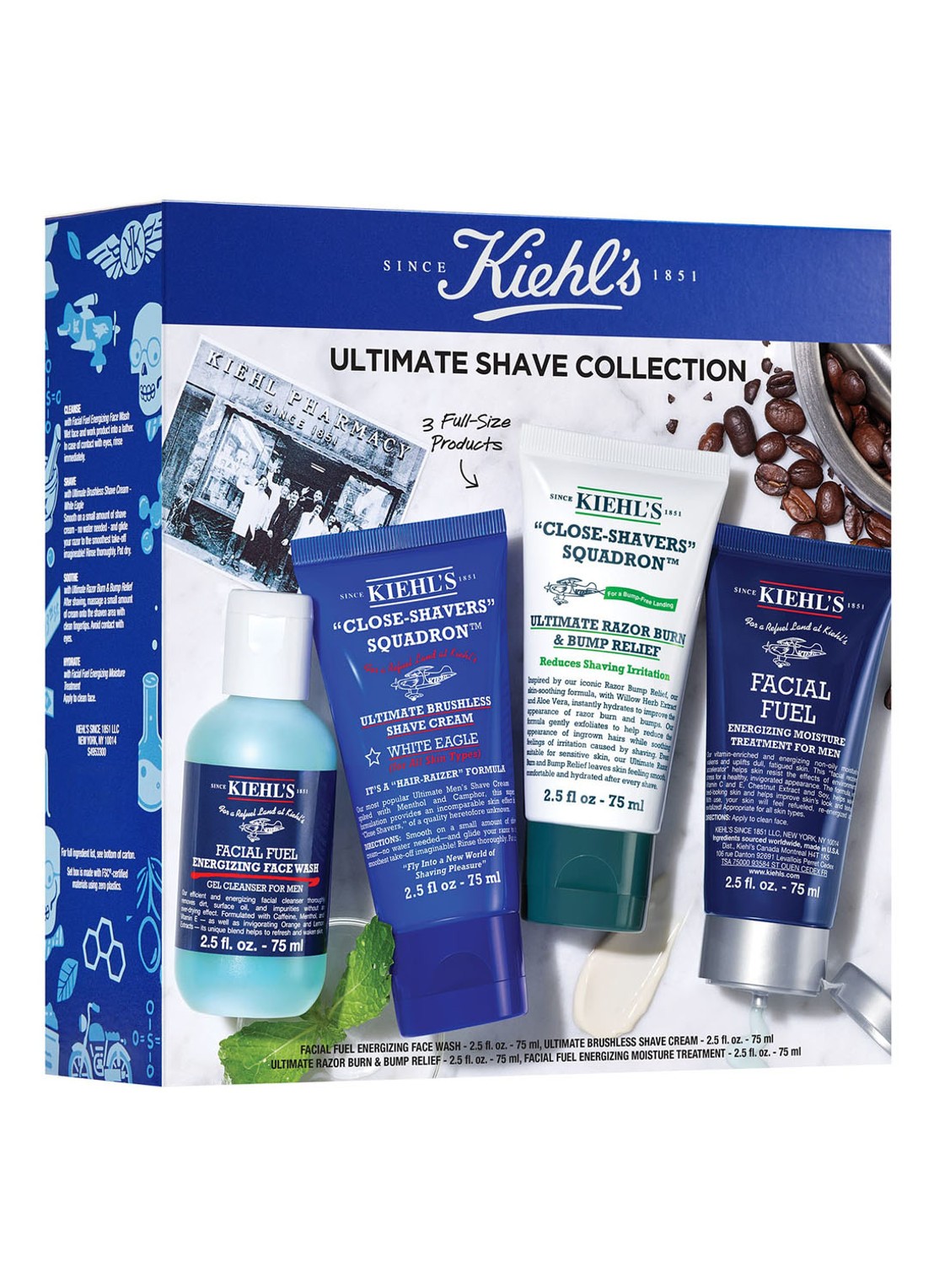 Kiehl's Kiehl's Mens Shaves Starter Kit - Limited Edition scheerset - voorkant undefined