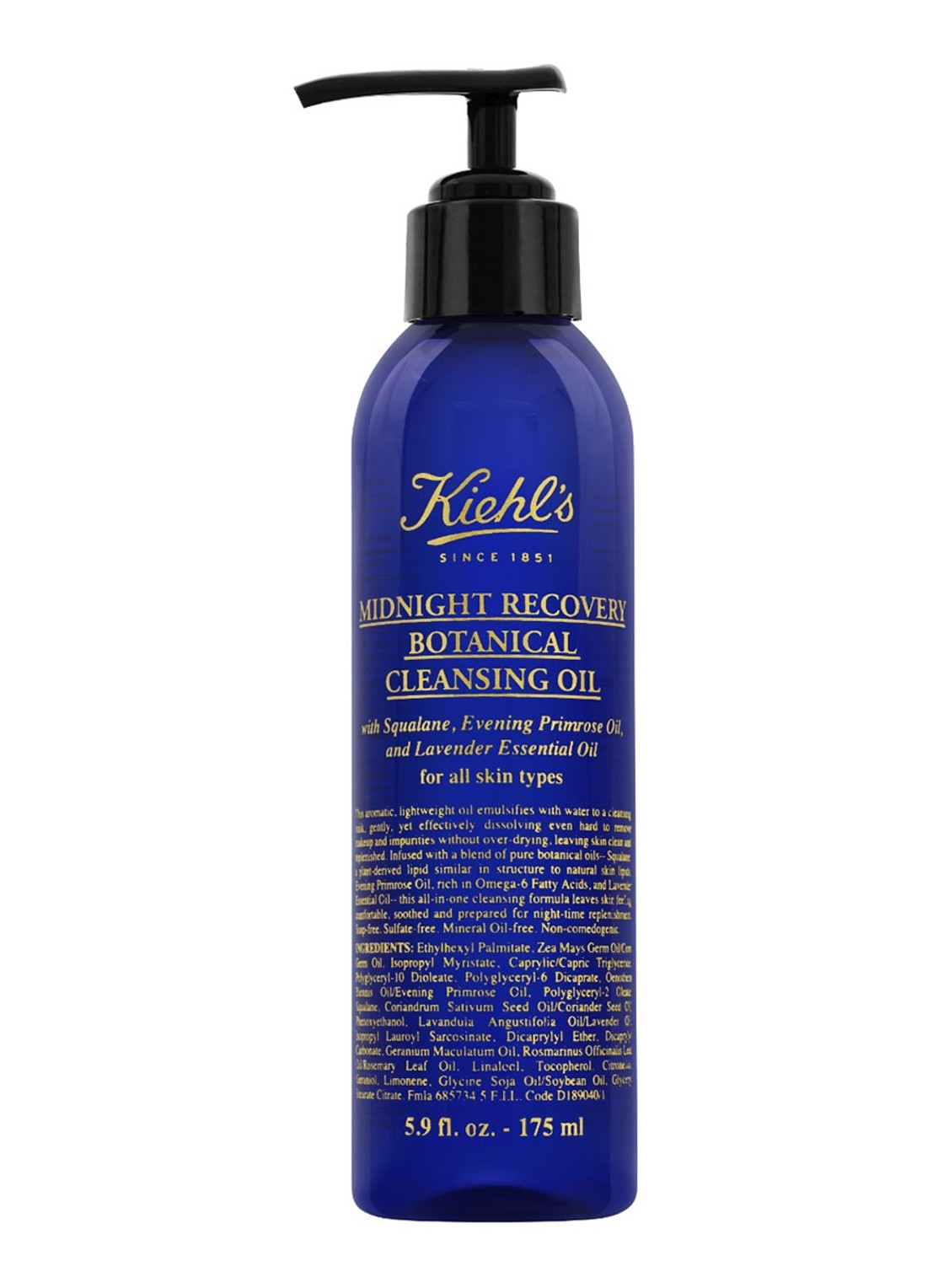 Kiehl's Midnight Recovery Cleansing Oil - reinigingsolie - voorkant undefined
