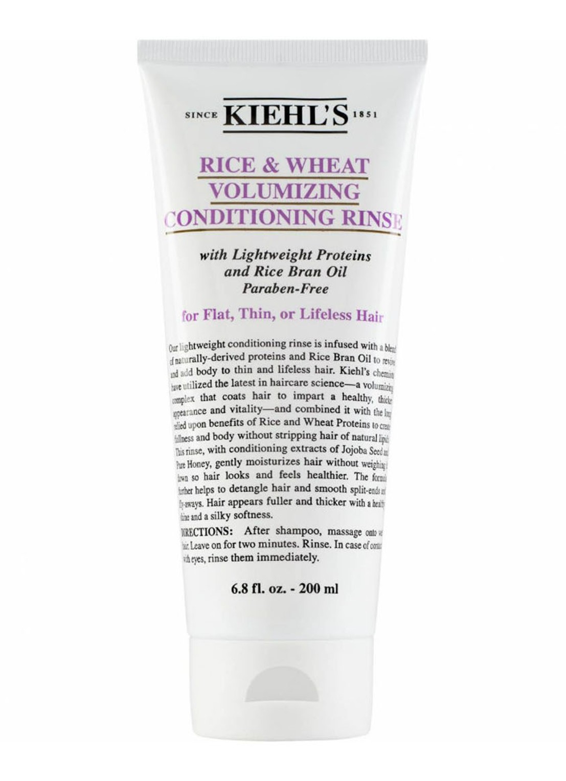 Kiehl's Rice and Wheat Volumizing Conditioning Rinse - conditioner - voorkant undefined