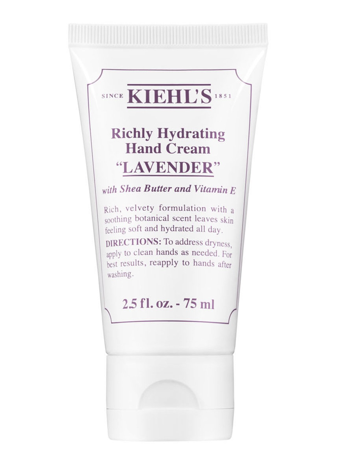 Kiehl's Richly Hydrating Hand Cream Lavender - handcrème - voorkant undefined