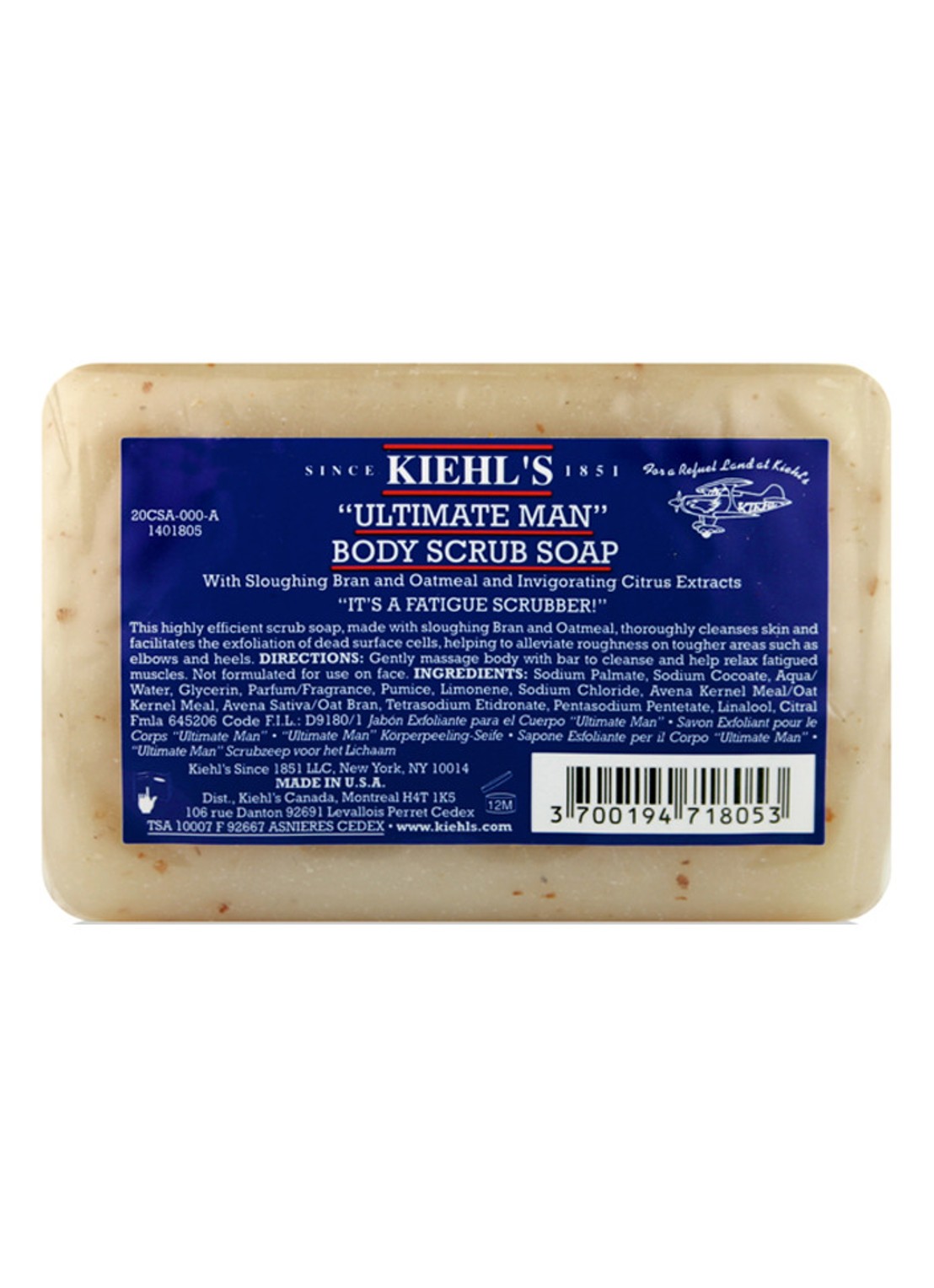 Kiehl's Ultimate Man Body Scrub Soap - voorkant undefined