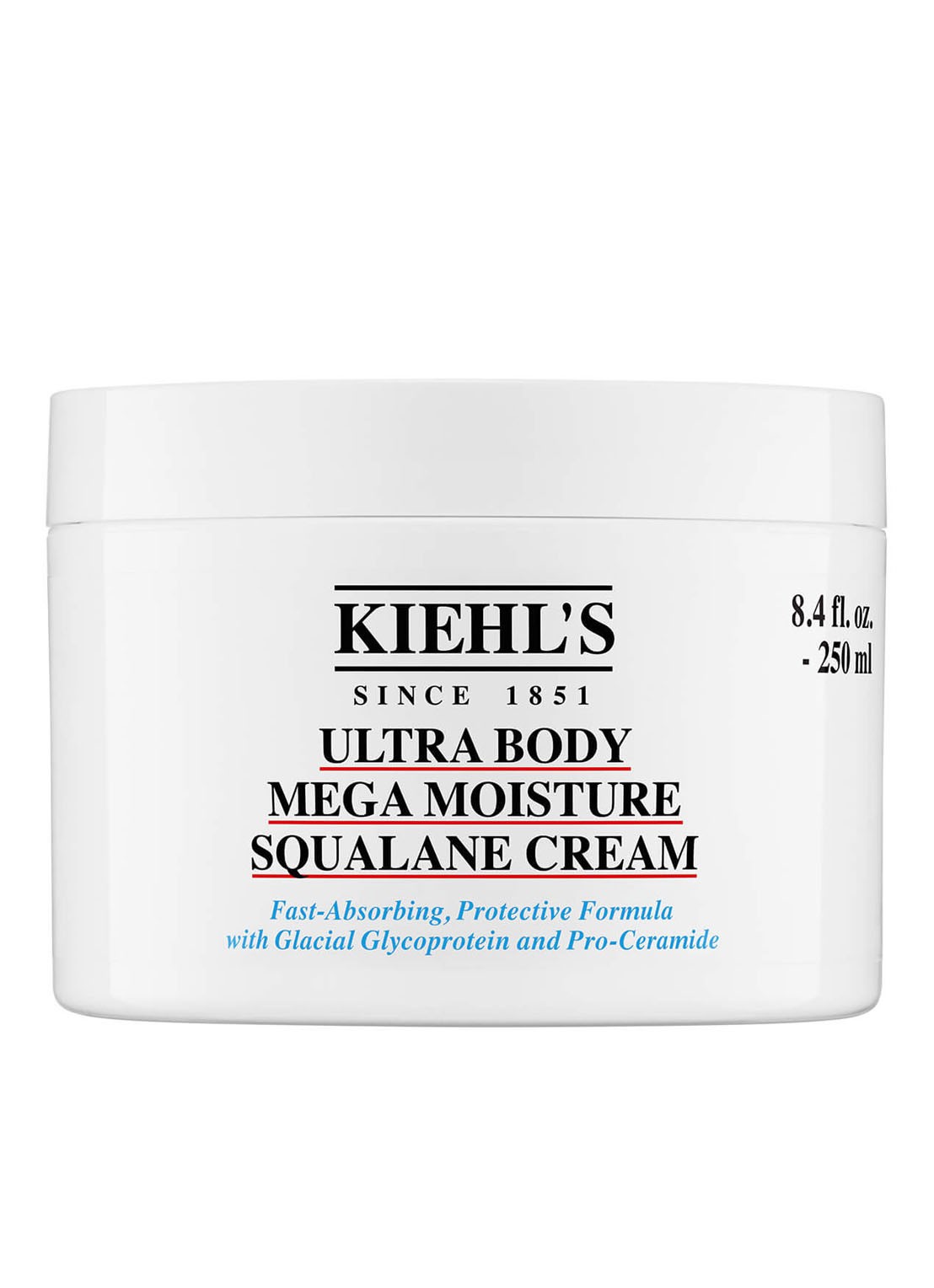 Kiehl's Ultra Body Mega Moisture Squalane Cream - bodycrème 250 ml - voorkant undefined