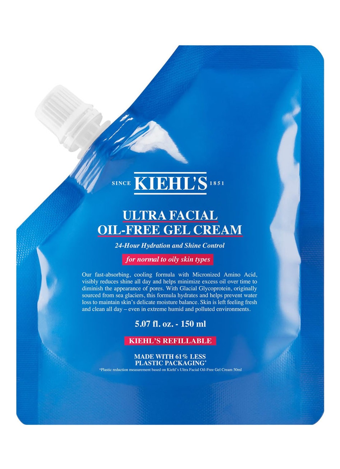 Kiehl's Ultra Facial Oil-Free Gel Cream Refill - olievrije dag- en nachtcrème navulling - voorkant undefined