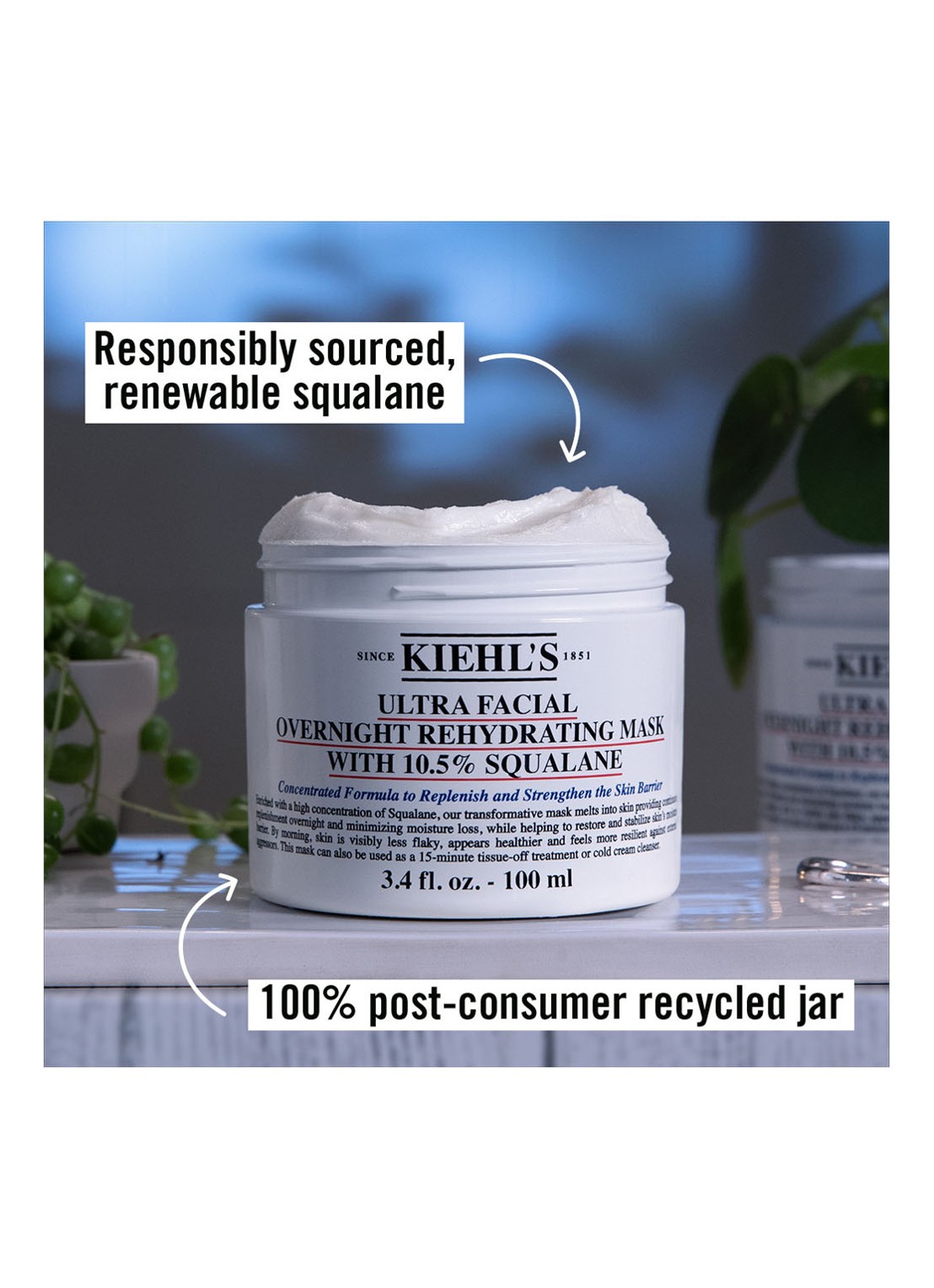 Kiehl's Ultra Facial Overnight Hydrating Mask With 10,5% Squalane - nachtmasker - detail 5 undefined