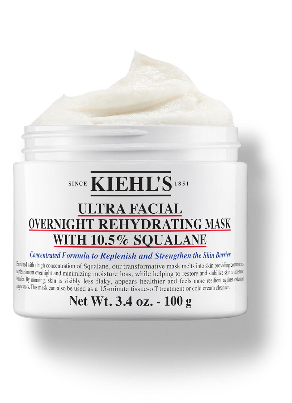 Kiehl's Ultra Facial Overnight Hydrating Mask With 10,5% Squalane - nachtmasker - voorkant 2 undefined