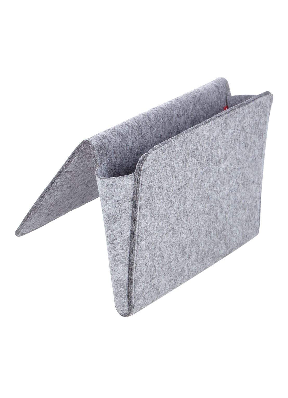 Kikkerland Bedside Pocket Small opbergzak van vilt - voorkant 3 grijsmele