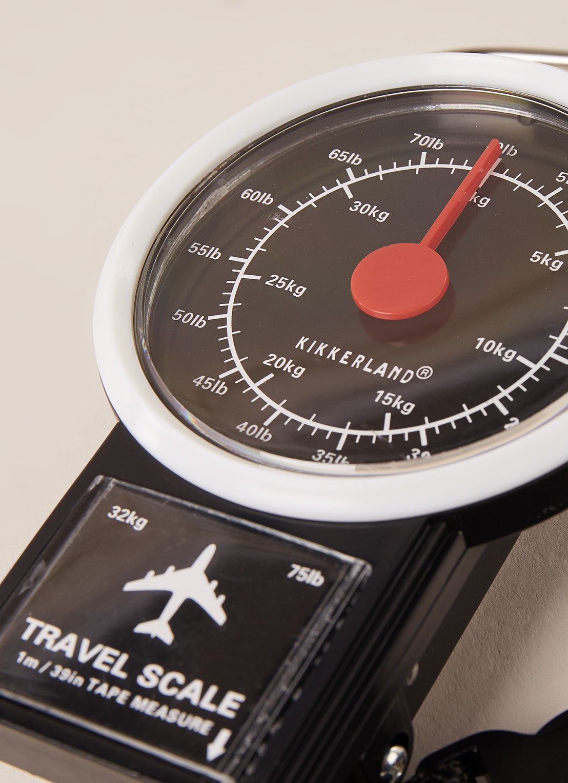 Kikkerland Travel Luggage Scale bagageweegschaal - detail 3 zwart