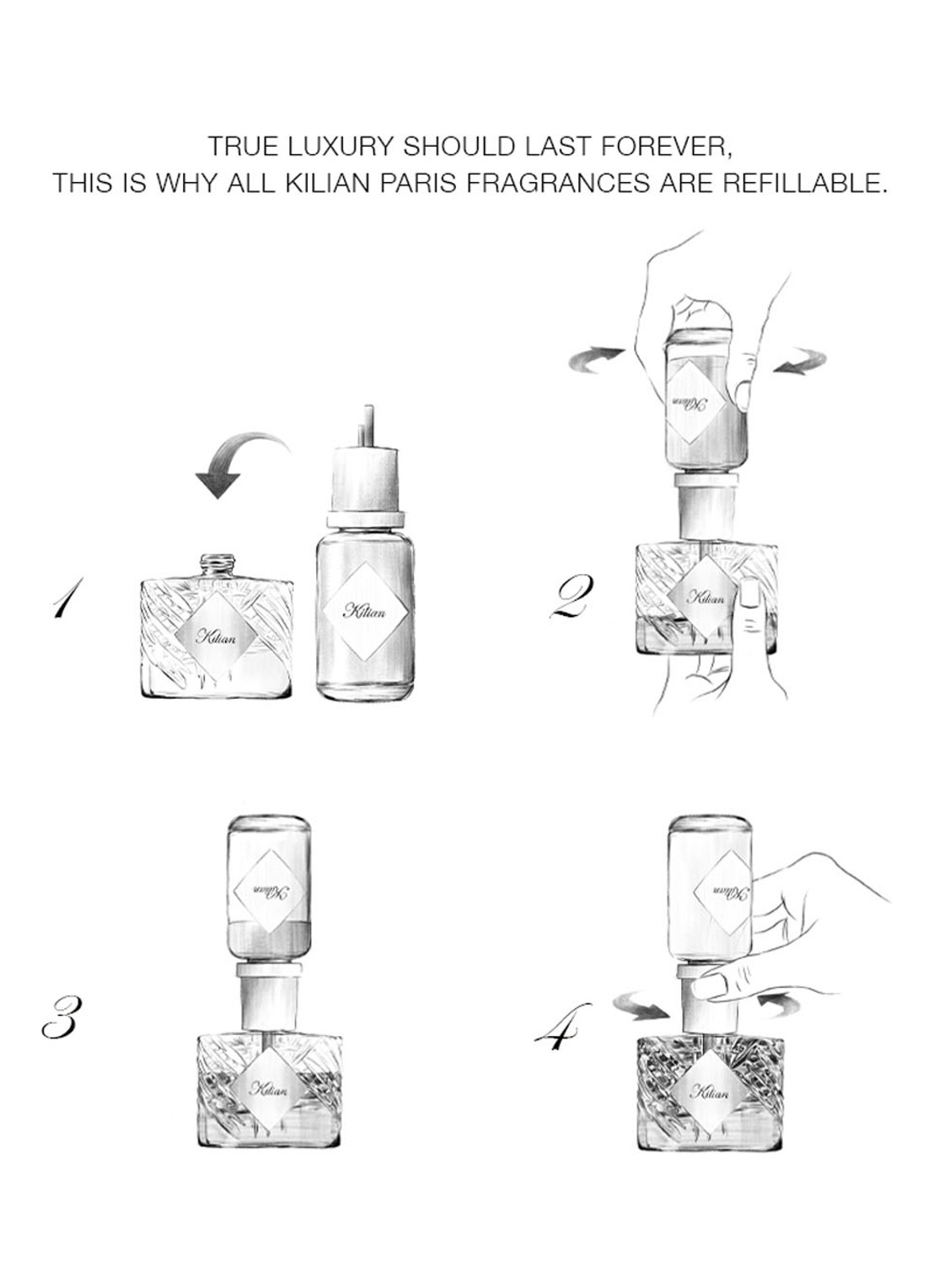 Kilian Paris Sacred Wood Refillable Eau de Parfum - detail 4 metallic