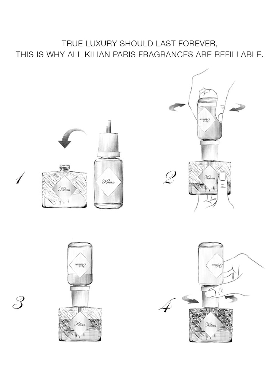Kilian Paris Sacred Wood Refillable Eau de Parfum - detail 5 metallic