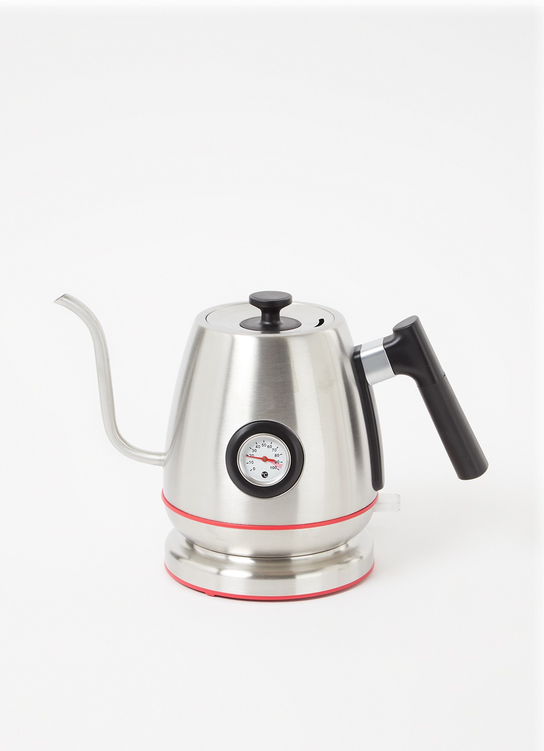Kilner Gooseneck Pour Over waterkoker 1 liter - voorkant 2 zilver