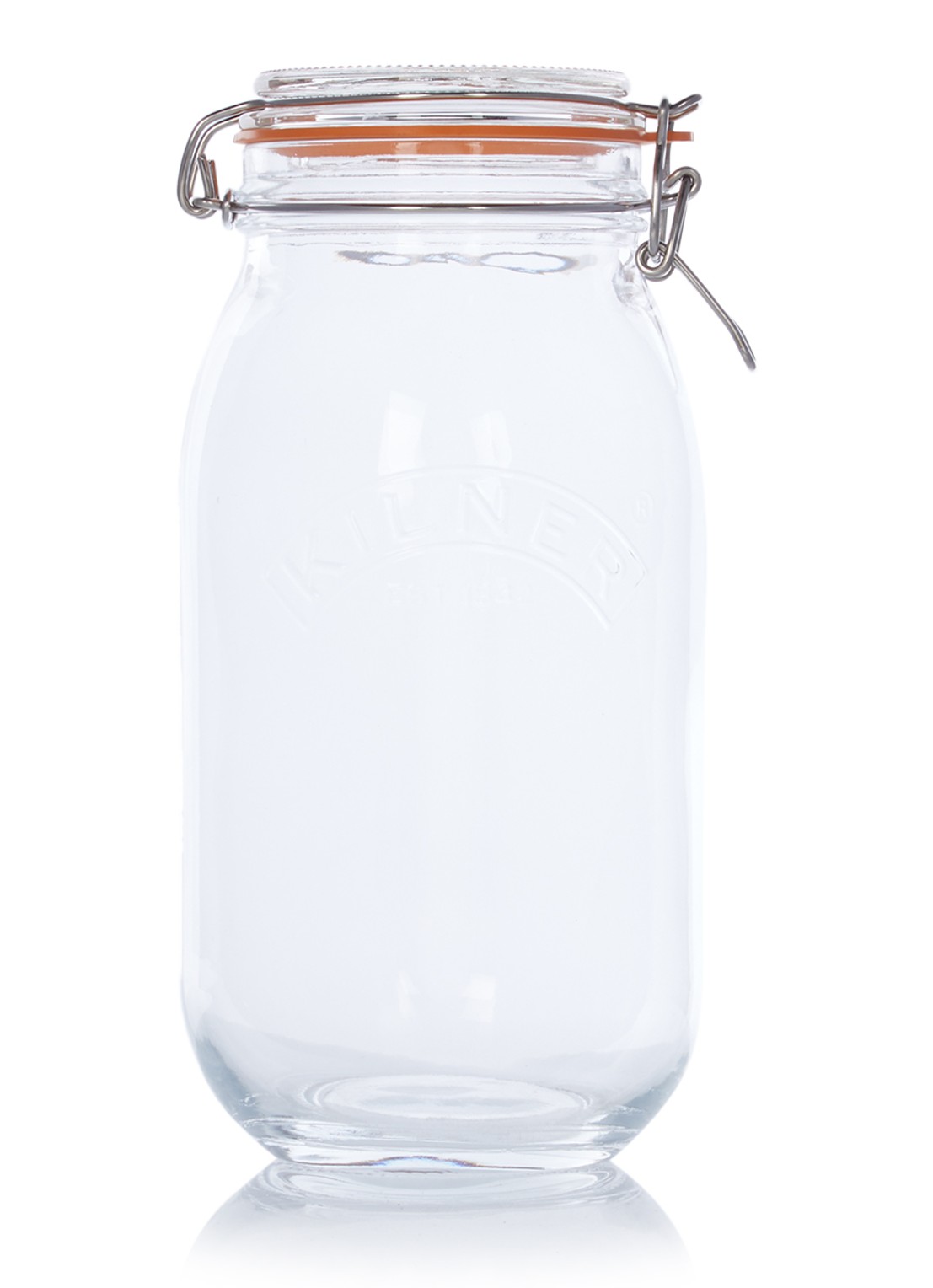 Kilner Weckpot 2 liter - voorkant transparant