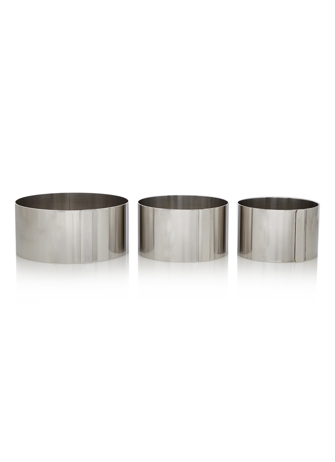 Kitchen Basics Kookring set van 3 - detail 2 zilver