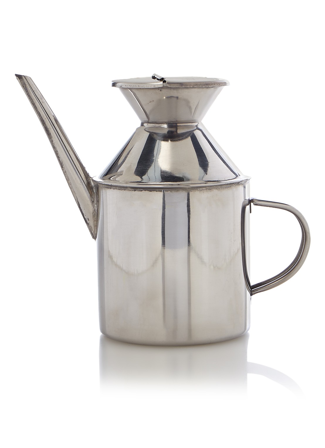 Kitchen Basics Oliekan 0,5 liter - voorkant zilver