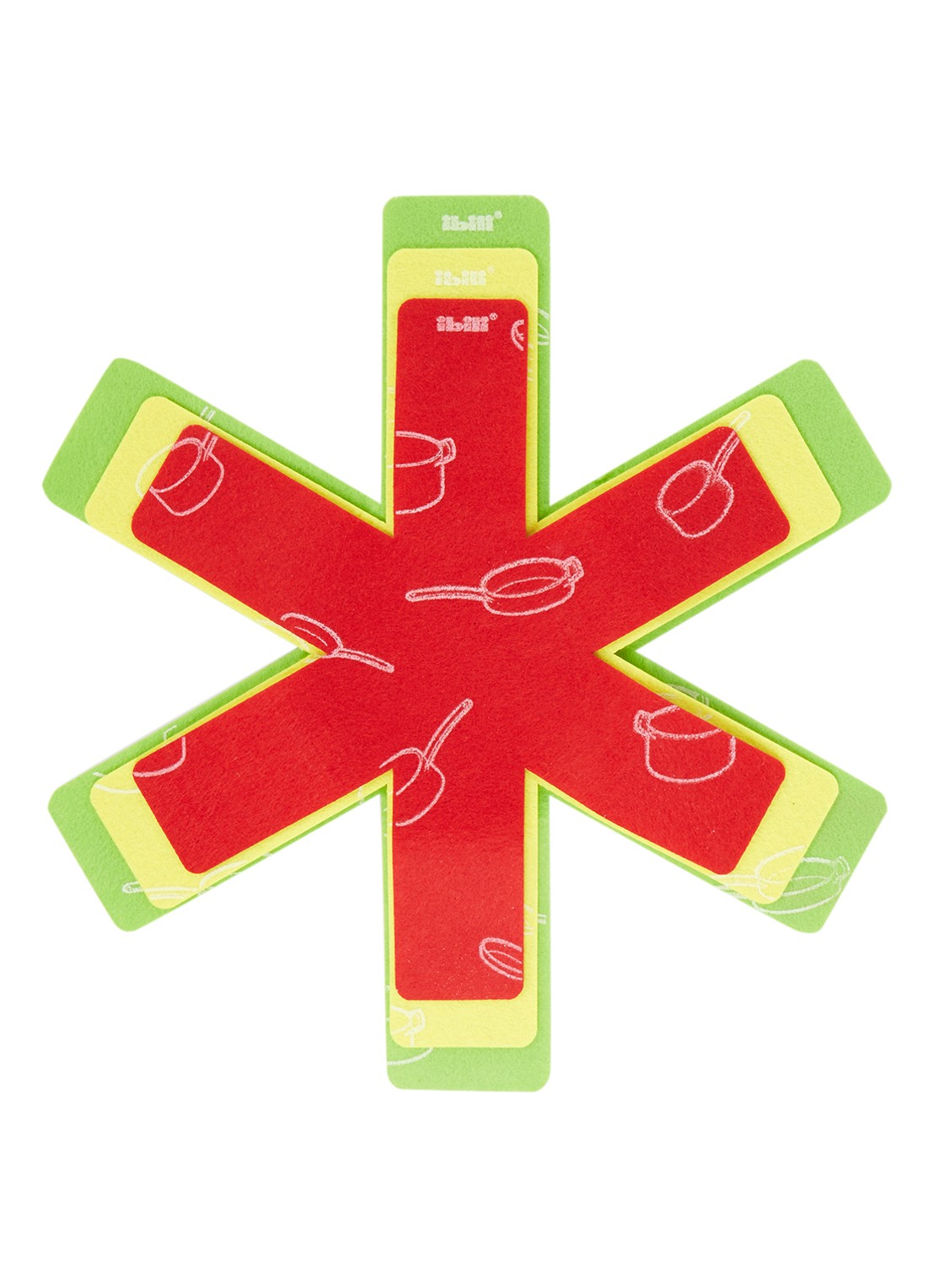 Kitchen Basics Panbeschermer set van 3 - voorkant multicolor