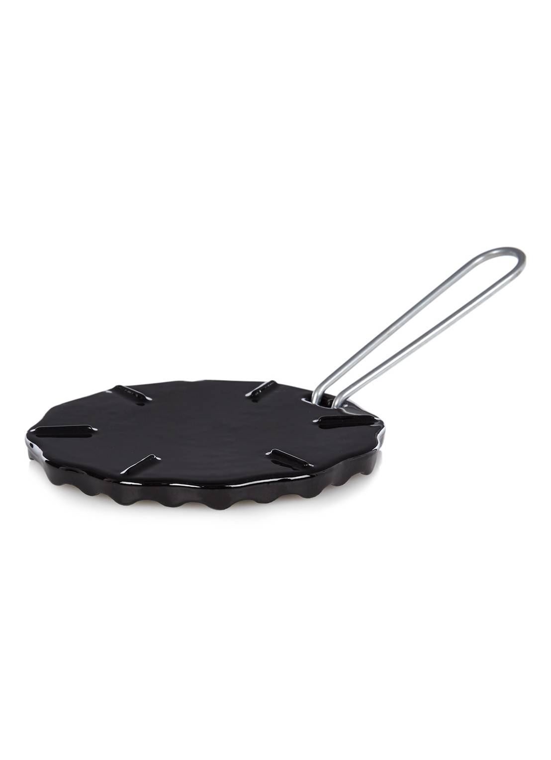 Kitchen Basics Vlamverdeler 14 cm - voorkant zwart