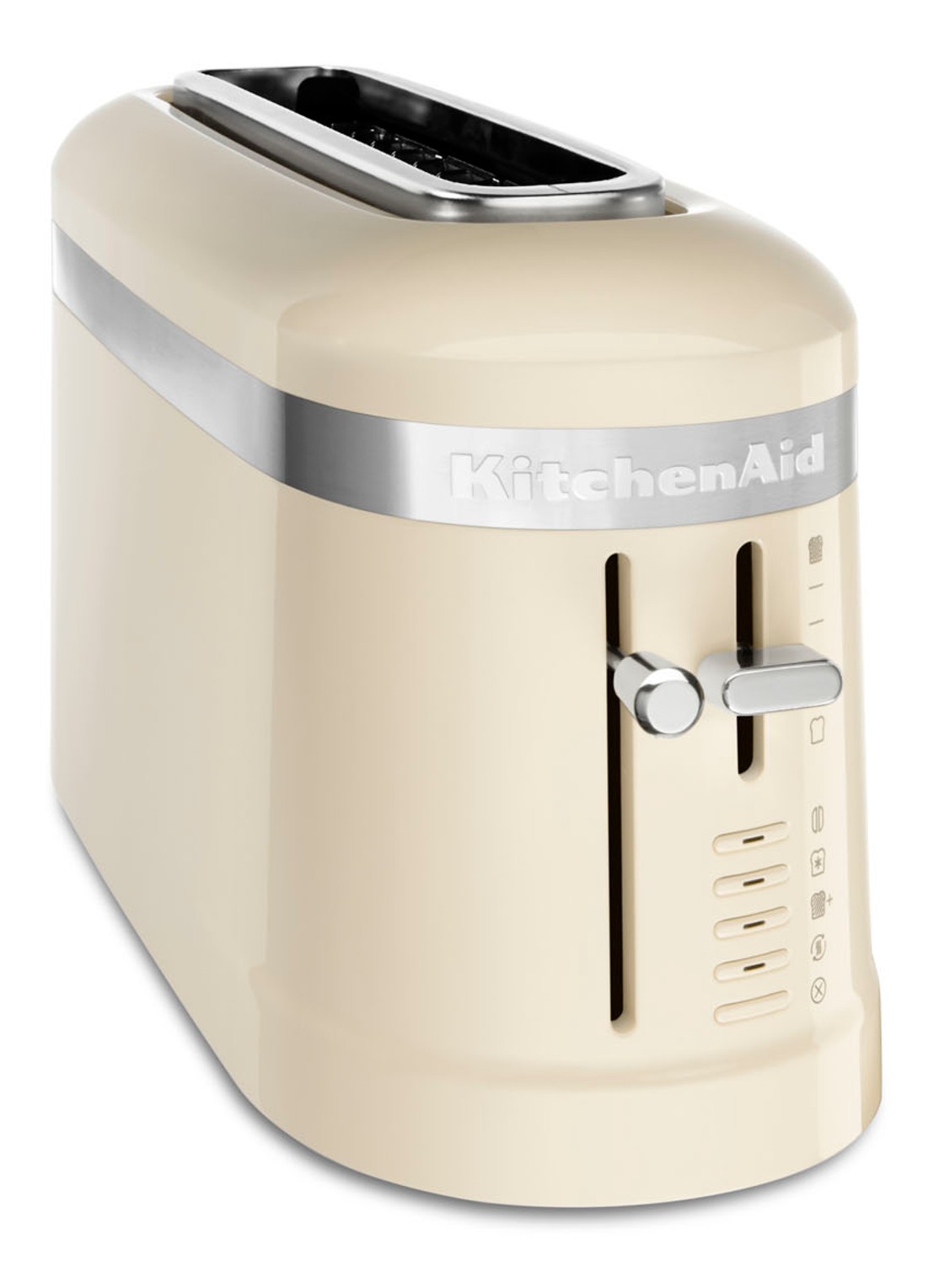 KitchenAid 2-slice broodrooster 1-slot 5KMT3115EAC - Amandelwit - voorkant 2 creme