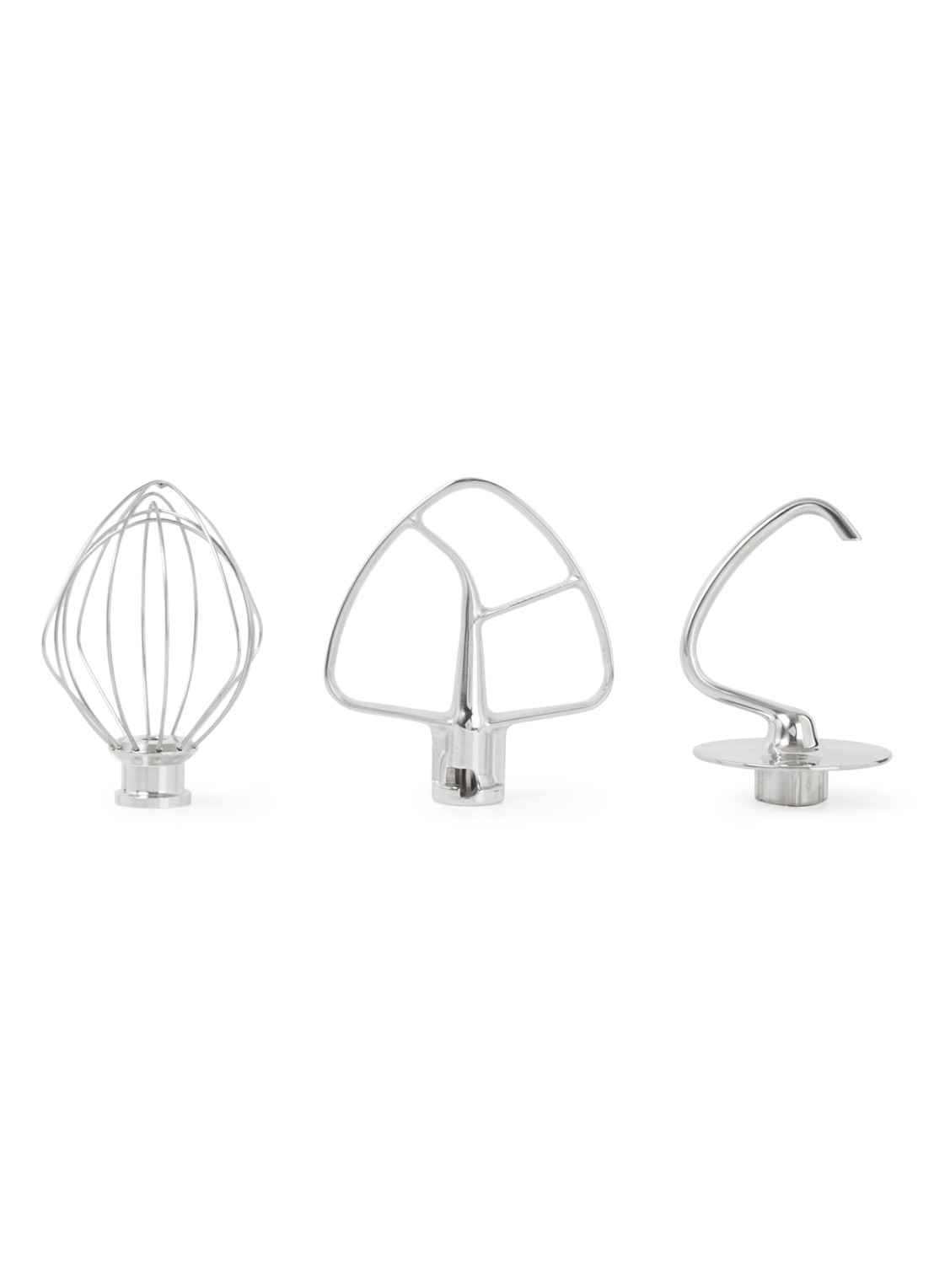 KitchenAid Accessoireset voor mixer-keukerobot 5KSM5TH3PSS set van 3 - voorkant zilver