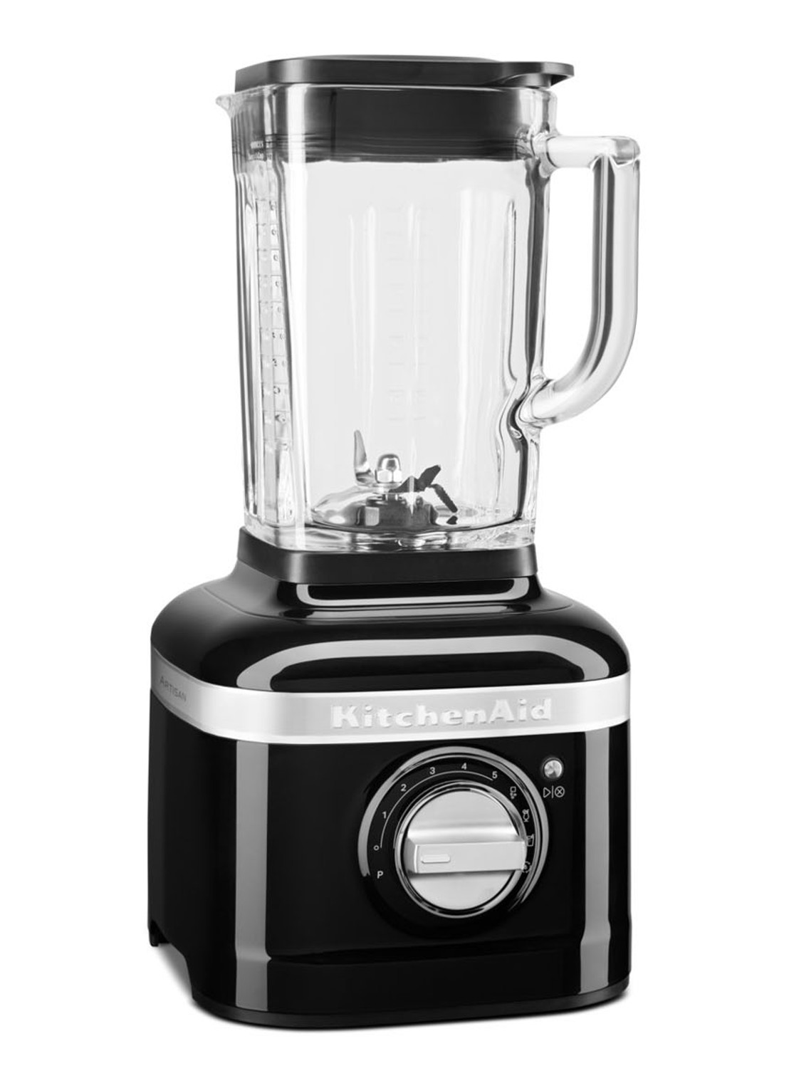 KitchenAid Artisan blender 1,4 liter K400 - Onyx zwart - detail zwart