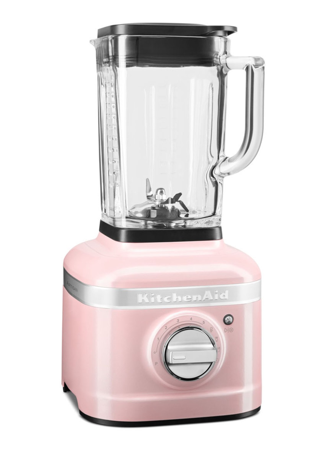 KitchenAid Artisan blender 1,4 liter K400 - Zijderoze - detail lichtroze