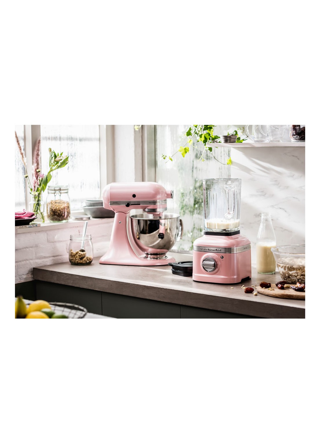 KitchenAid Artisan blender 1,4 liter K400 - Zijderoze - detail 3 lichtroze