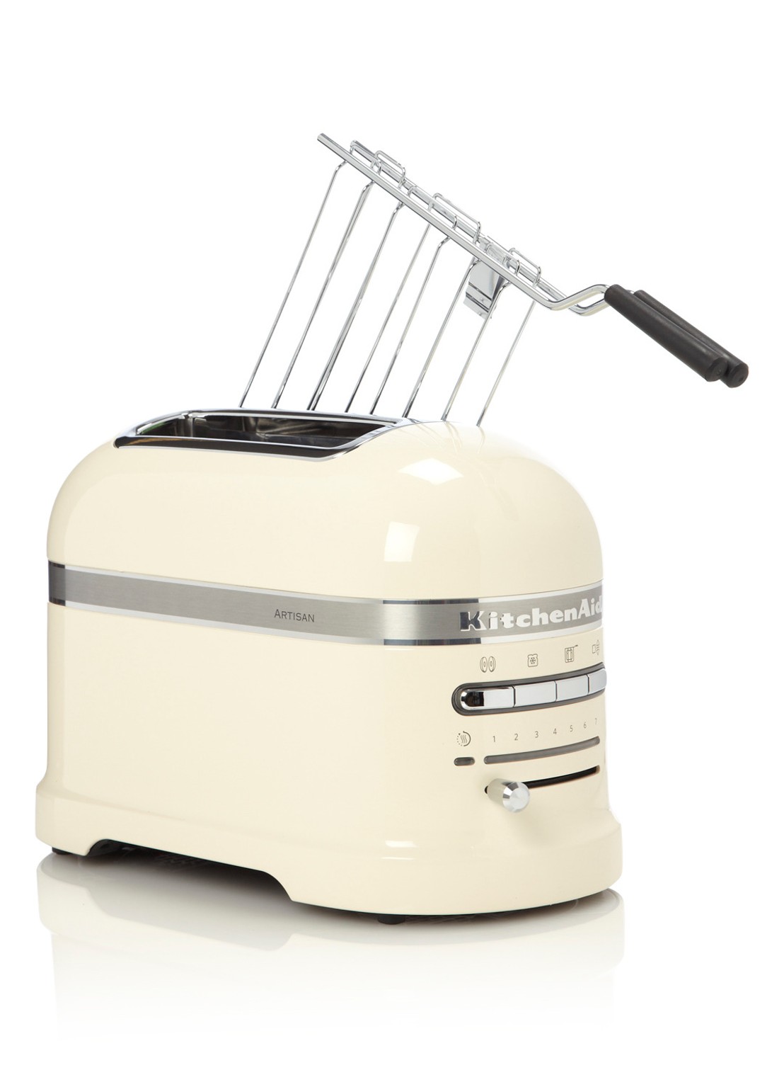 KitchenAid Artisan broodrooster 2-slots 5KMT2204 - Amandelwit - voorkant 3 creme